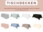 Servietten, Tischdecken rund, Tischdecken eckig, versch. Farben, Tischdecken für Banketttische, Tischdecke eckig 130x170cm, Tischdecke eckig 130x190cm, Tischdecke 130x220cm, Tischdecken farbig bodenlang 300cm, Tischwäsche, Stoffservietten - Galerie - Bild 3