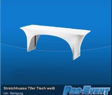 Stretchhusse 70er Tisch weiss