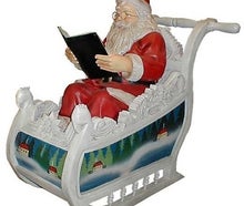 Weihnachtsmann Figur mit Schlitten, Nikolaus, Weihnachten