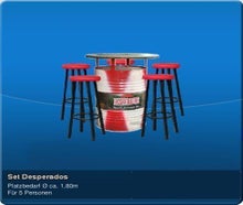 Set Desperados Stehtisch Barhocker