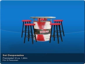 Set Desperados Stehtisch Barhocker