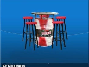 Set Desperados Stehtisch Barhocker
