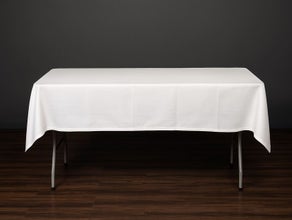Tischdecke weiß inkl. Reinigung 130 x 220 cm