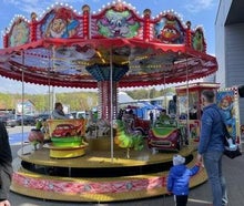 Kinderkarussell, Kinder Karussell "Kindertraum" mit 22 Sitzplätzen, Nostalgie Märchenkarussell