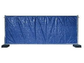 Bauzaunplane blau, Sichtschutzplane, Bauzaunplane, Mobilzaunplane, Sichtschutz