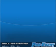 Bambus-Theke Gross mit Dach
