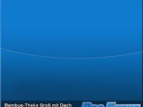 Bambus-Theke Gross mit Dach