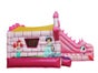 Profi Hüpfburg Springburg rosa Prinzessin Schloss Märchenschloss mit Rutsche und Sonnendach leihen mieten - Galerie - Bild 3