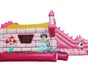 Profi Hüpfburg Springburg rosa Prinzessin Schloss Märchenschloss mit Rutsche und Sonnendach leihen mieten - Galerie - Bild 3