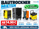 Profi Bautrockner / Luftentfeuchter 35–60 L mieten | Ruhrgebiet
