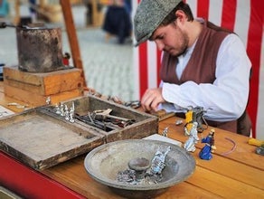 Handwerksvorführung - Zinngießen - Zinn - Zinnerey