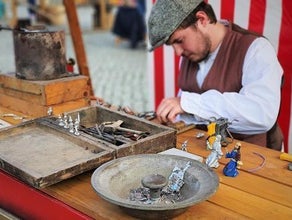 Handwerksvorführung - Zinngießen - Zinn - Zinnerey
