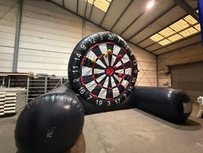 XXL Fußball Dartscheibe mit Bällen