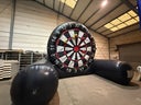 XXL Fußball Dartscheibe mit Bällen