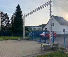 Kabelbrücke unterfahrbar, Straßenquerrung, Schlauchbrücke Breite 4-20m Durchfahrthöhe 4,5m