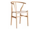 Wish Bone Style Stuhl  Holz, Rattan, natur Holzstühle mieten - Galerie - Bild 1