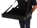 Bauchladen schwarz mit ergonomischen Tragegurt