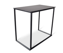 Stehtisch / Brückentisch Kubix, schwarz, 120cm x 70cm
