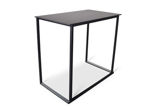 Stehtisch / Brückentisch Kubix, schwarz, 120cm x 70cm