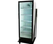 Getränkekühlschrank (Glastüre), 4 Einlegegitter, 360 l, auf einem fahrbaren Untersatz (ähnlich, wie Abbildung)