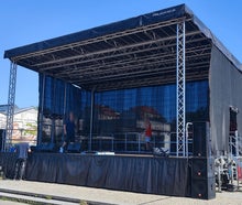 Mobile Show - Bühne 60m² - Stagemobil für Stadtfest, Kundgebung, Präsentation, Roadshow, Events, Festivals & Konzerte