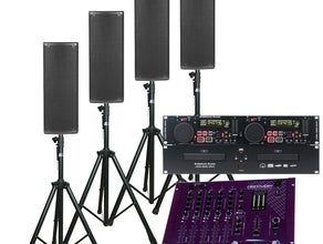 800 W Beschallungsanlage für Sportveranstaltung, gut geeignet für Sprache, optional mit Bluetooth (Aufpreis 10 Euro)