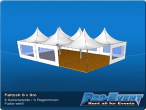 Faltzelt 6 x 9m