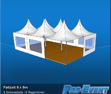 Faltzelt 6 x 9m