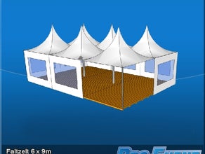 Faltzelt 6 x 9m