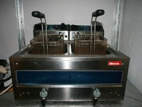 mobile Doppelte Friteuse proffessionell von Beck