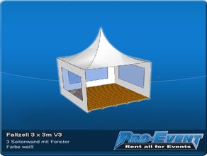 Faltzelt 3m x 3m V3