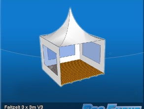 Faltzelt 3m x 3m V3