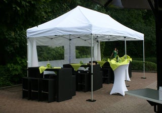 Partyzelt, Faltpavillon mieten 3x6m oder 3x3m, Sternzelt in wei Profizelt  in 5 min aufgebaut - www.mietedeinezelte.de