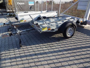 gebremster Tieflader Motorradtransporter bis zu zwei Motorräder - 1000kg Anhänger