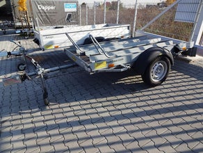 gebremster Tieflader Motorradtransporter bis zu zwei Motorräder - 1000kg Anhänger