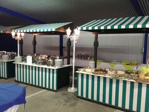 Marktstand, Verkaufsstand, Verkaufshütte, Cateringstand, Flammkuchenstand