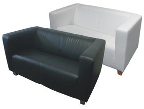 Loungesofa / Lounge Garnitur 2er / Event / schwarz
