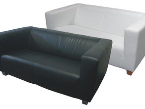 Loungesofa / Lounge Garnitur 2er / Event / schwarz