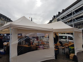 Faltpavillon 6x3m creme mit Seitenteilen - Standort Bonn Lieferung möglich