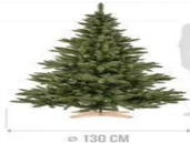 Künstlicher Weihnachtsbaum Nordmanntanne 130cm
