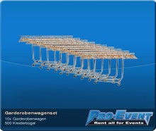 10er Garderobenwagenset