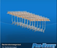 10er Garderobenwagenset