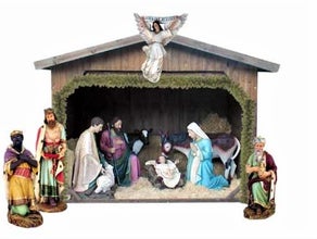 Weihnachten, Krippe - Weihnachtskrippe - Weihnachten, Dekoration