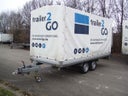 XXL mit Plane, Allzweckanhänger mit Plane, Hochlader Anhänger mit Plane 220 cm, 3500 kg Zul. Ges. Gewicht
