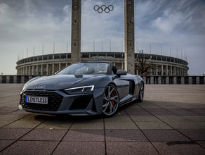 Audi R8 V10 Spyder Performance 2024 mieten Cabrio Roadster Sportwagen Hochzeitsauto