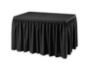 Buffetttisch Skirting schwarz mieten – Miettisch, Eventtisch, Veranstaltungstisch, Partytisch
