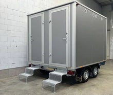 Vermietung Toilettenanhänger Tank WC Wagen 4 WC