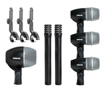 Shure Mic-Set für Schlagzeugabnahme mieten – Mikro, Funkmikrofon, Gesangsmikrofon, Sprachmikrofon