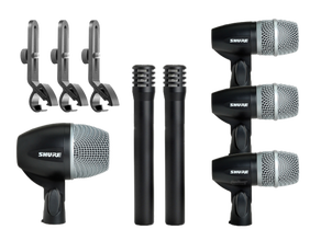 Shure Mic-Set für Schlagzeugabnahme mieten – Mikro, Funkmikrofon, Gesangsmikrofon, Sprachmikrofon