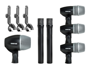 Shure Mic-Set für Schlagzeugabnahme mieten – Mikro, Funkmikrofon, Gesangsmikrofon, Sprachmikrofon